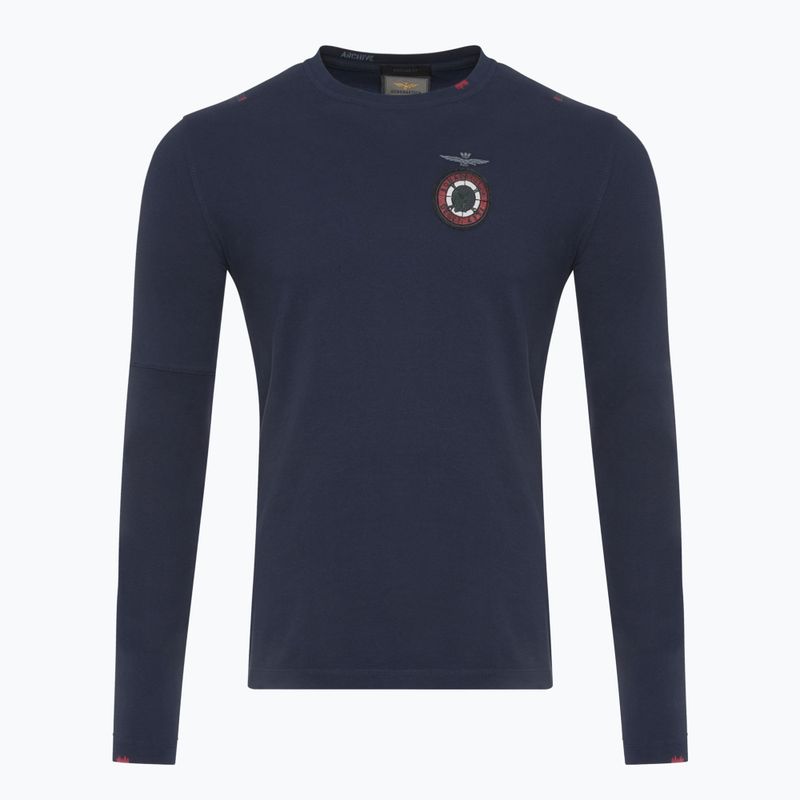 Pánske tričko Longsleeve Aeronautica Militare Flying Team dark blue