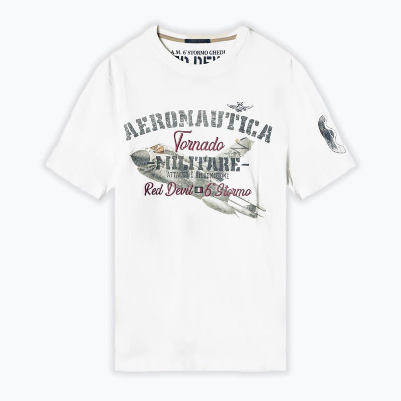 Pánske tričko Aeronautica Militare Tornado milk white
