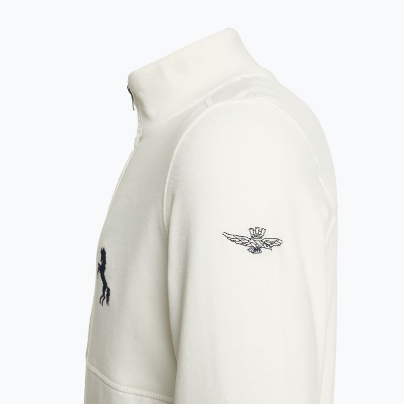 Pánska mikina Aeronautica Mailitare 251FE2006F581 milk white 3