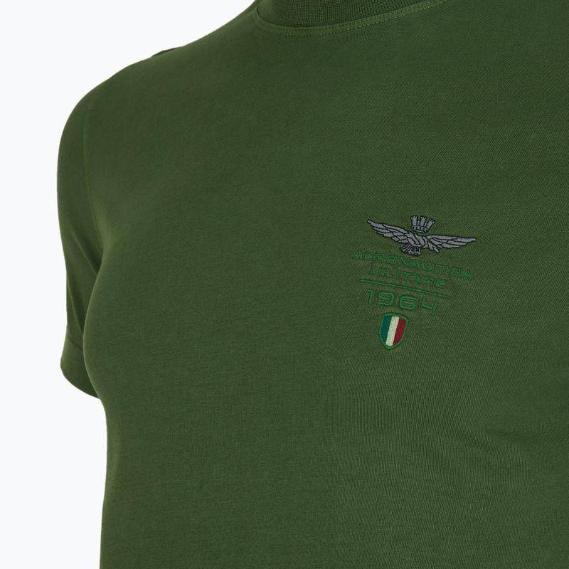 Pánske tričko Aeronautica Militare 251TS2377J633 forest green washed 3