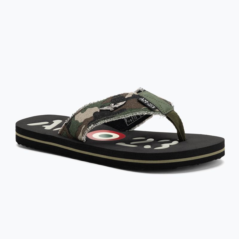 Pánske žabky Aeronautica Militare 251SC310CT3593 camouflage green