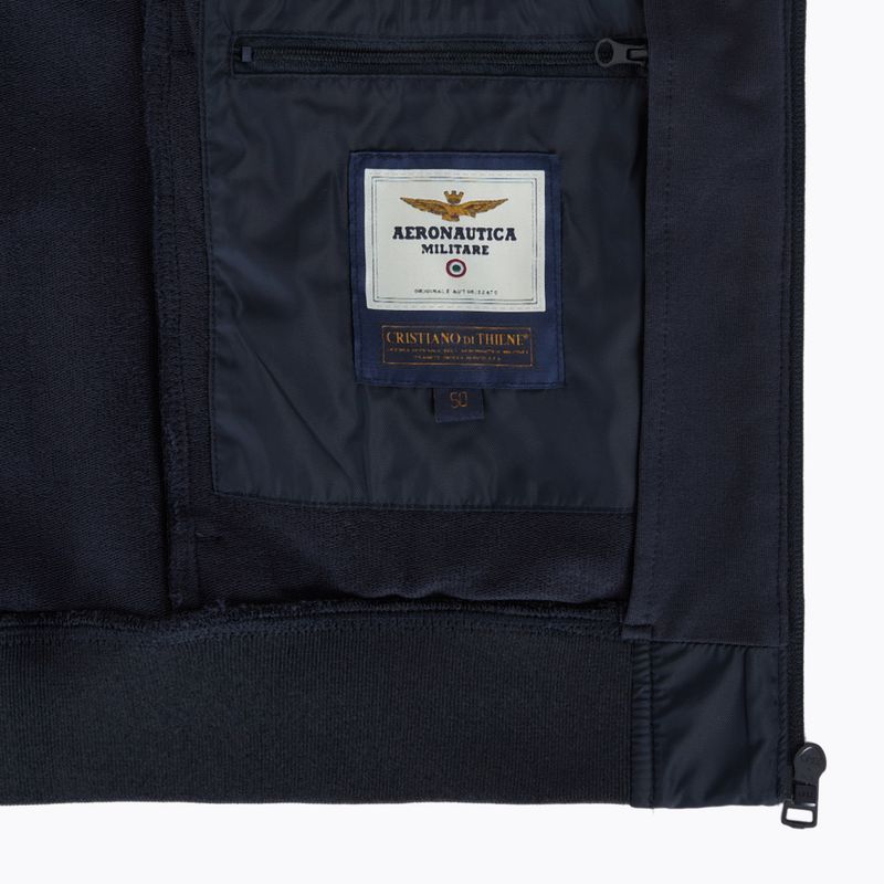 Pánska mikina Aeronautica Militare 251AF500F459 Cappucio blu navy 5