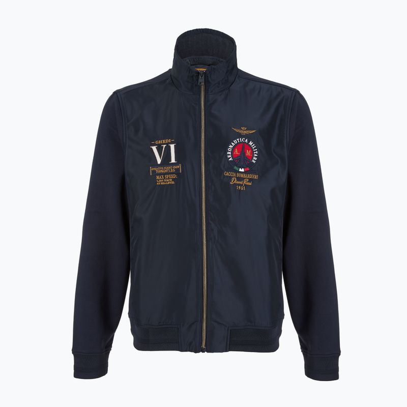 Pánska mikina Aeronautica Militare 251AF500F459 Cappucio blu navy 7