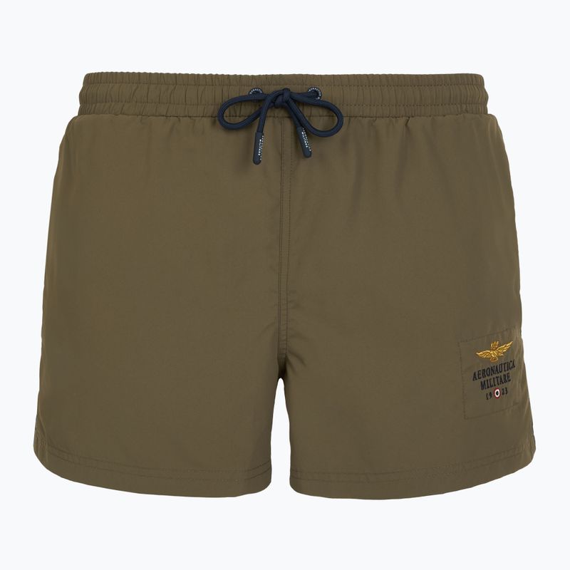 Pánske plavecké šortky Aeronautica Militare 251BW223CT2967 military olive