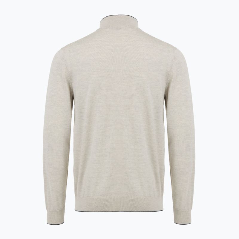 Pánsky sveter Aeronautica Militare 1/2 Zip stone melange 2