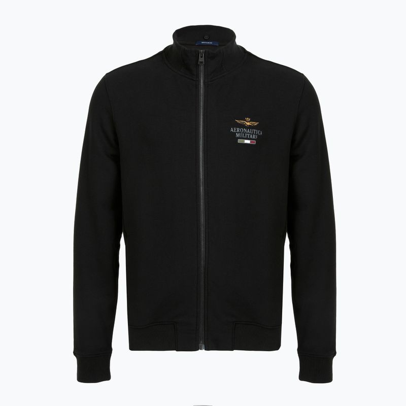Pánska mikina Aeronautica Militare Hoodie jet black 4