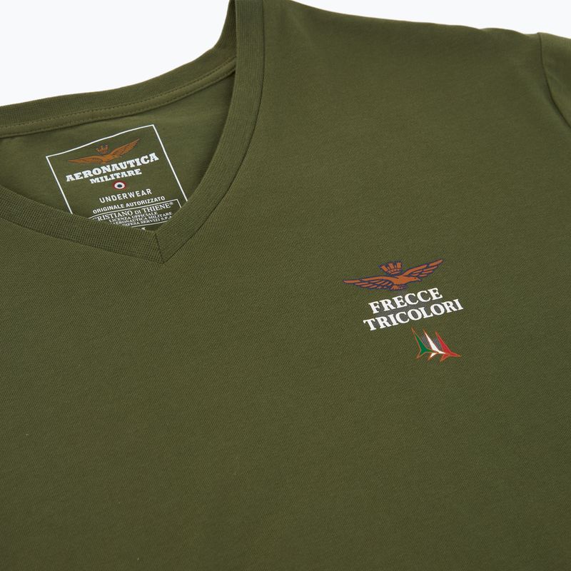 Pánske tričko Aeronautica Militare AM1UTI006 V-Neck military 3