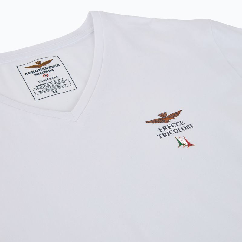 Pánske tričko Aeronautica Militare AM1UTI006 V Neck white 3
