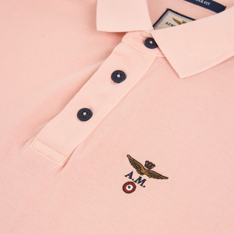 Pánske tričko Aeronautica Militare PO1925UP00406 Polo lotus pink 3