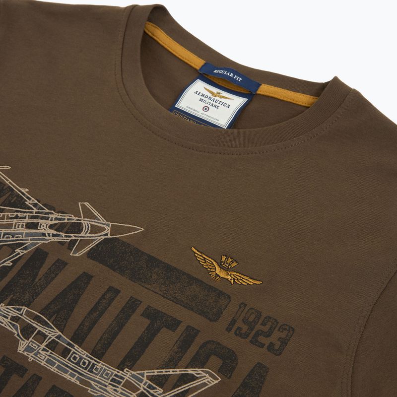 Pánske tričko Aeronautica Militare TS2535UJ00641 chestnut brown 3