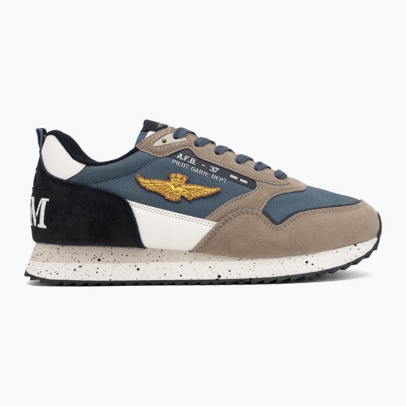 Pánske topánky Aeronautica Militare SC0288UCT03545 multicolor jeans/sand 2