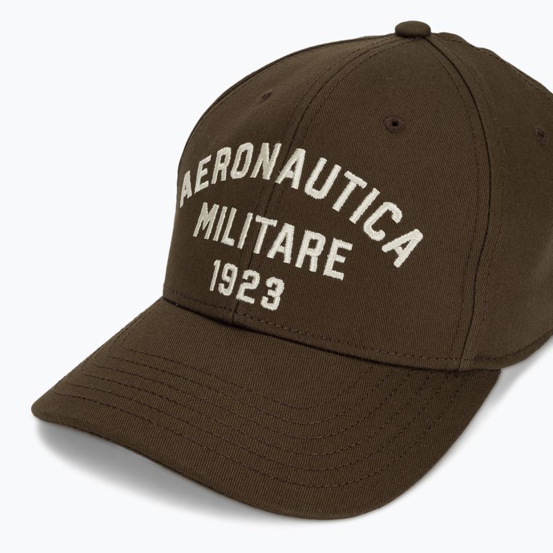 Pánska šiltovka Aeronautica Militare HA1104UCT02 chestnut brown 3