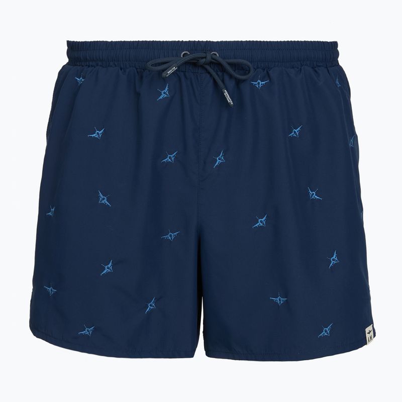 Pánske plavecké šortky Aeronautica Militare BW0232UCT04317 navy blue