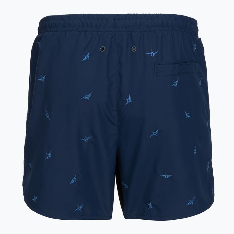 Pánske plavecké šortky Aeronautica Militare BW0232UCT04317 navy blue 2