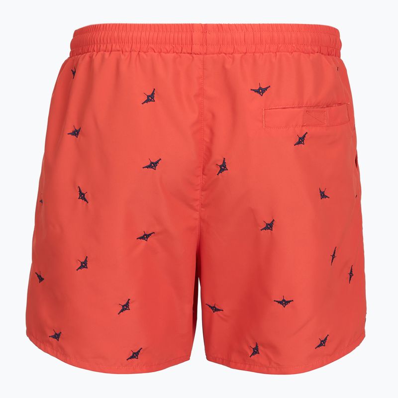 Pánske plavecké šortky Aeronautica Militare BW0232UCT04317 paprika 2
