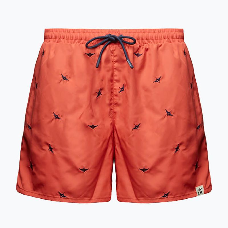Pánske plavecké šortky Aeronautica Militare BW0232UCT04317 paprika 5
