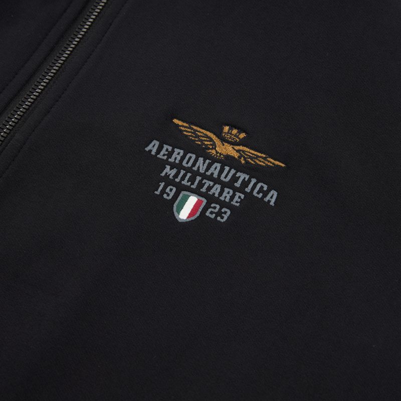Pánska mikina Aeronautica Militare FE2096UF00674 Hoodie jet black 3