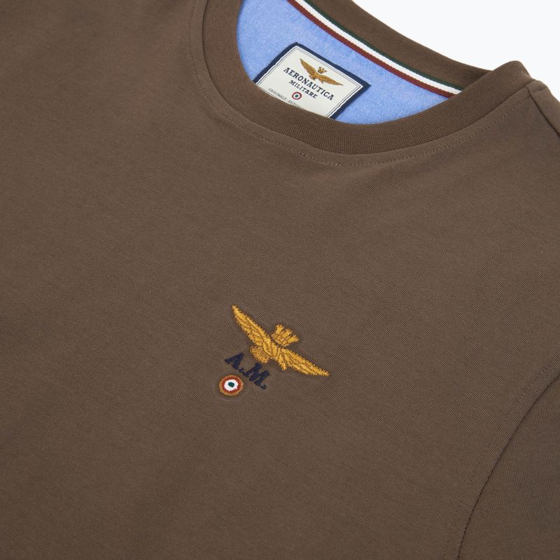 Pánske tričko Aeronautica Militare TS1580UJ00372 chestnut brown 3