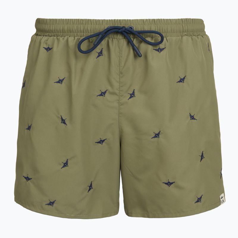 Pánske plavecké šortky Aeronautica Militare BW0232UCT04317 lichen green