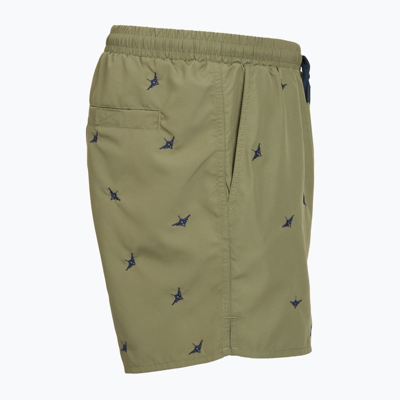 Pánske plavecké šortky Aeronautica Militare BW0232UCT04317 lichen green 3