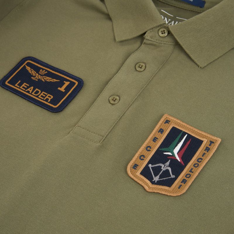Pánske tričko Aeronautica Militare PO1927UP00191 Polo lichen green 3