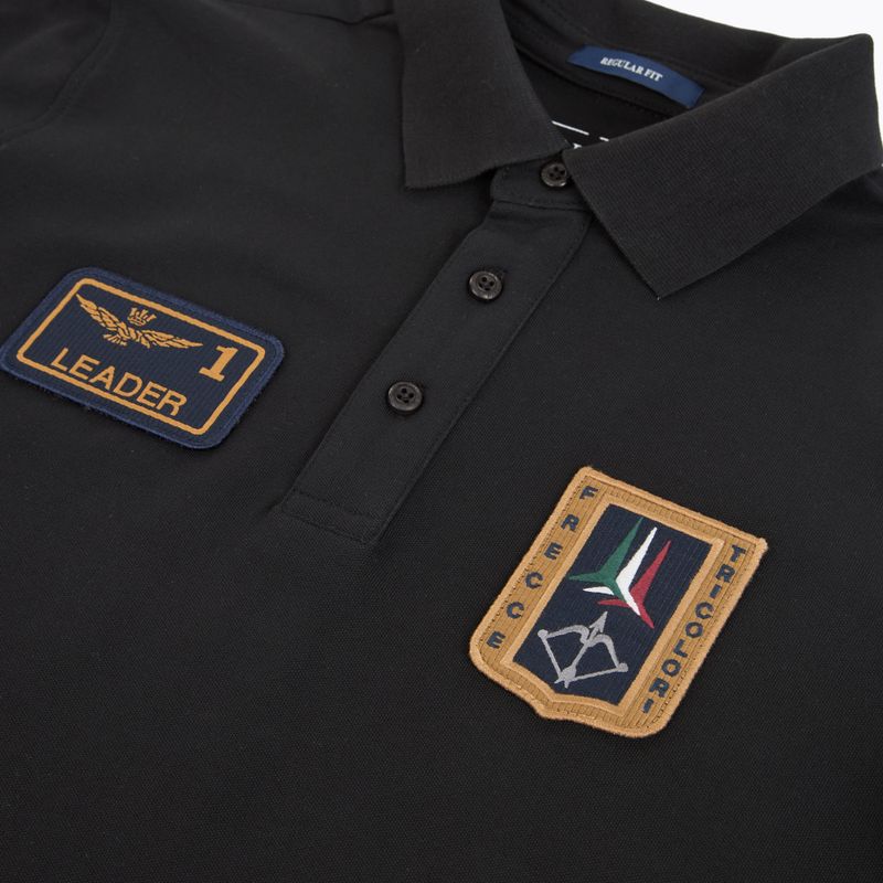 Pánske tričko Aeronautica Militare PO1927UP00191 Polo jet black 3