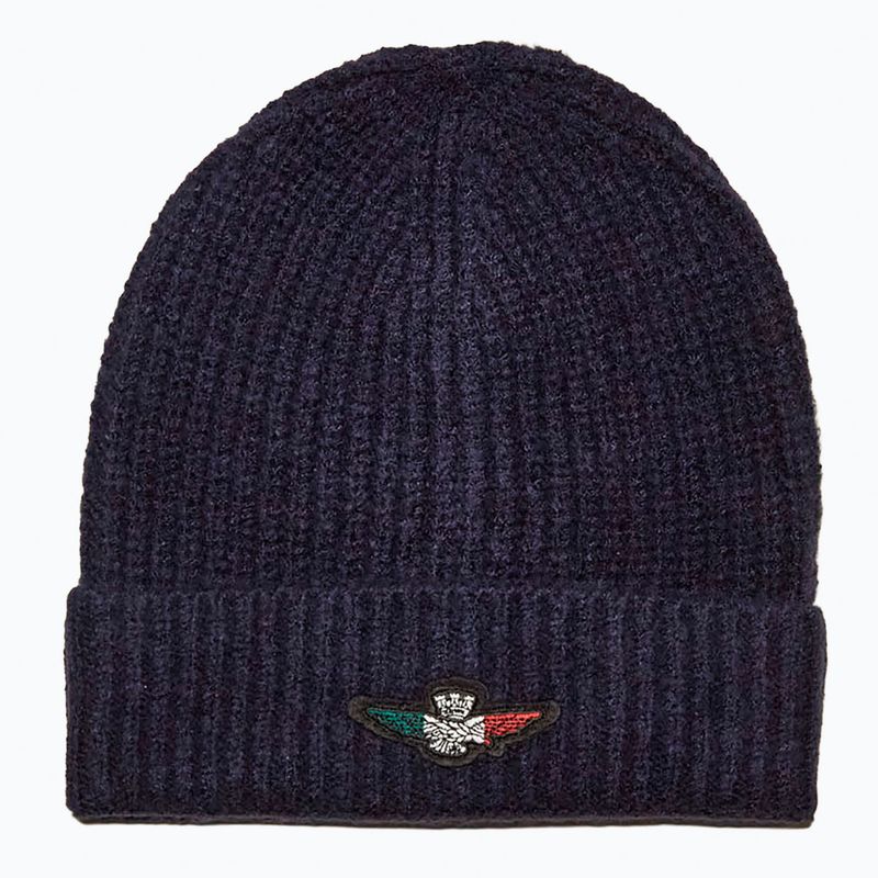 Pánska zimná čiapka Czapka Aeronautica Militare 262CU0034UL00451 blu navy