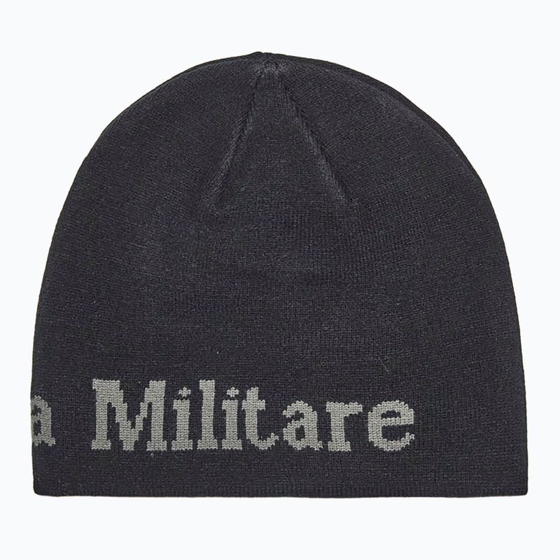Pánska zimná čiapka Czapka Aeronautica Militare 262CU0093UL00450 jet black 2