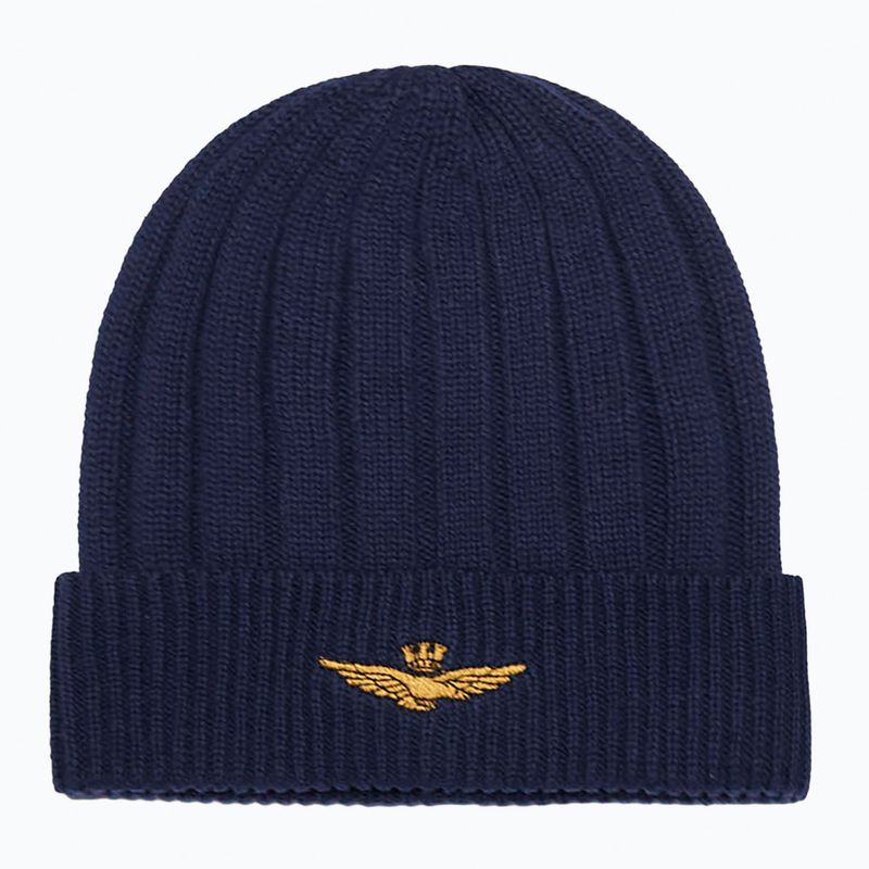 Pánska zimná čiapka Czapka Aeronautica Militare 262CU0098UL00485 blu navy