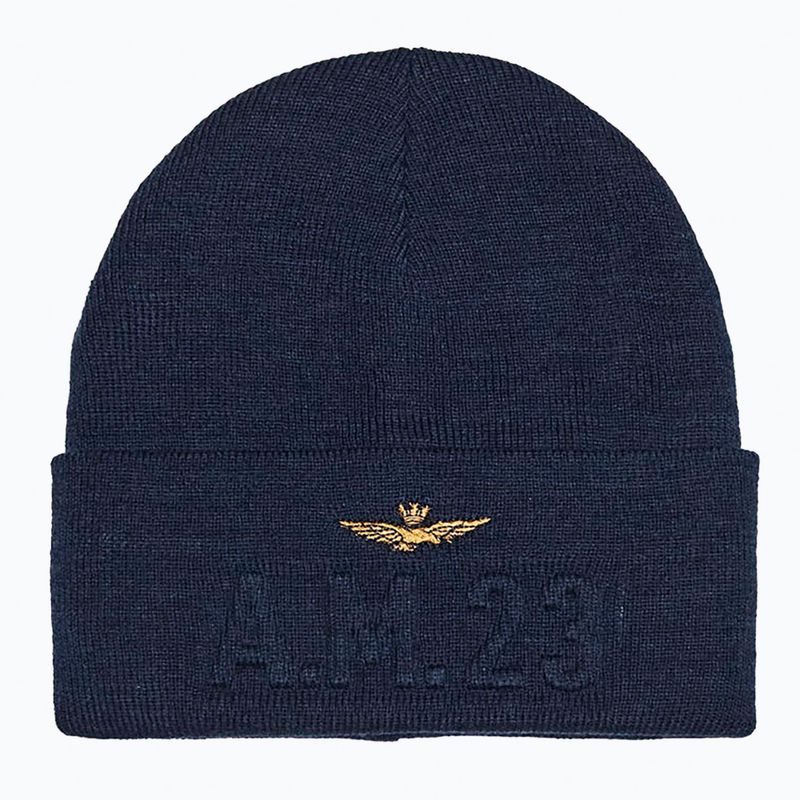 Pánska zimná čiapka Czapka Aeronautica Militare 262CU0099UL00949 Blu Navy