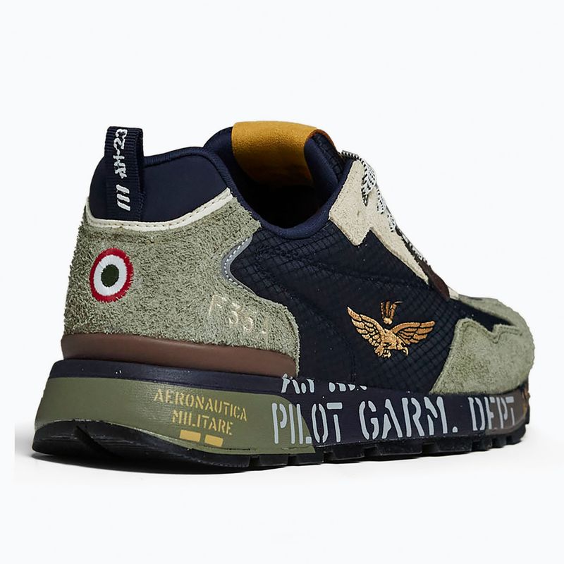 Pánske topánky Buty Aeronautica Militare 262SC0276UCT03546 Furry verde/blu 3