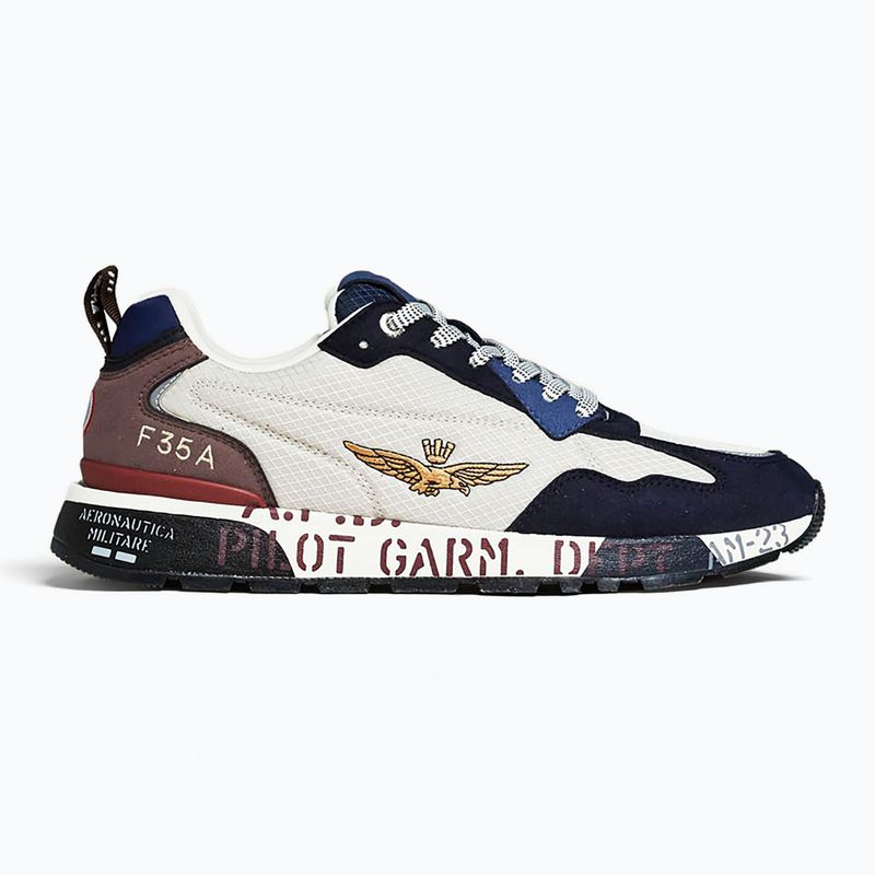 Pánske topánky Buty Aeronautica Militare 262SC0276UCT04327 bianco/blu