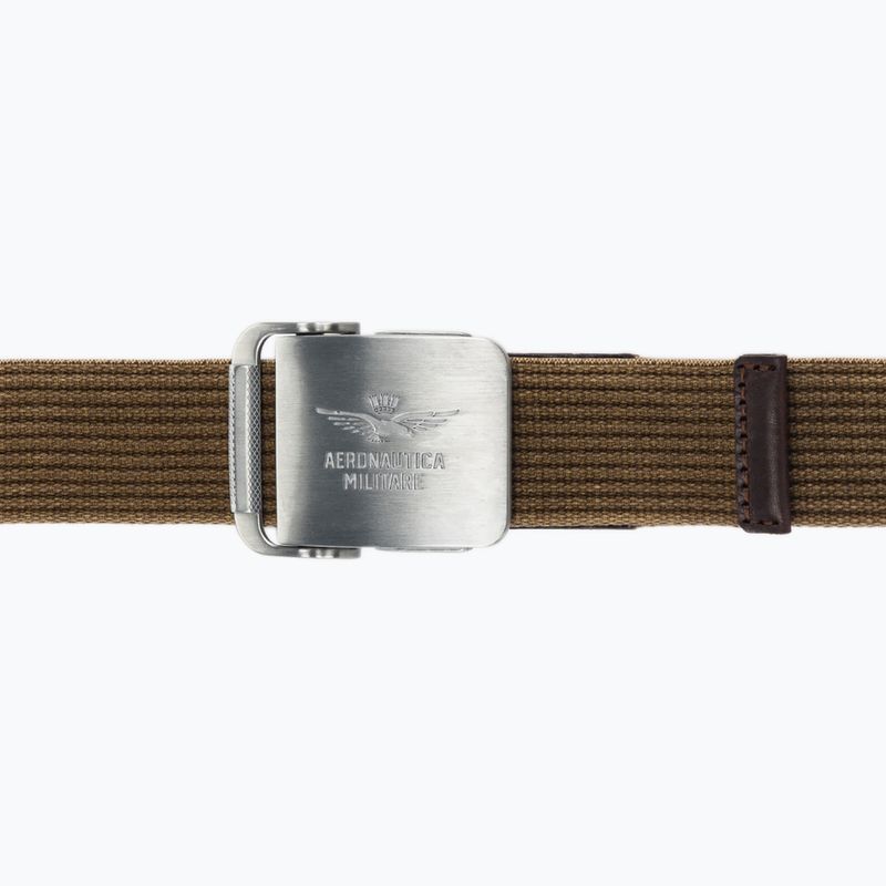 Pánsky opasok do nohavíc  Pasek Aeronautica Militare 262CI0319UCT04306 caffelatte 2