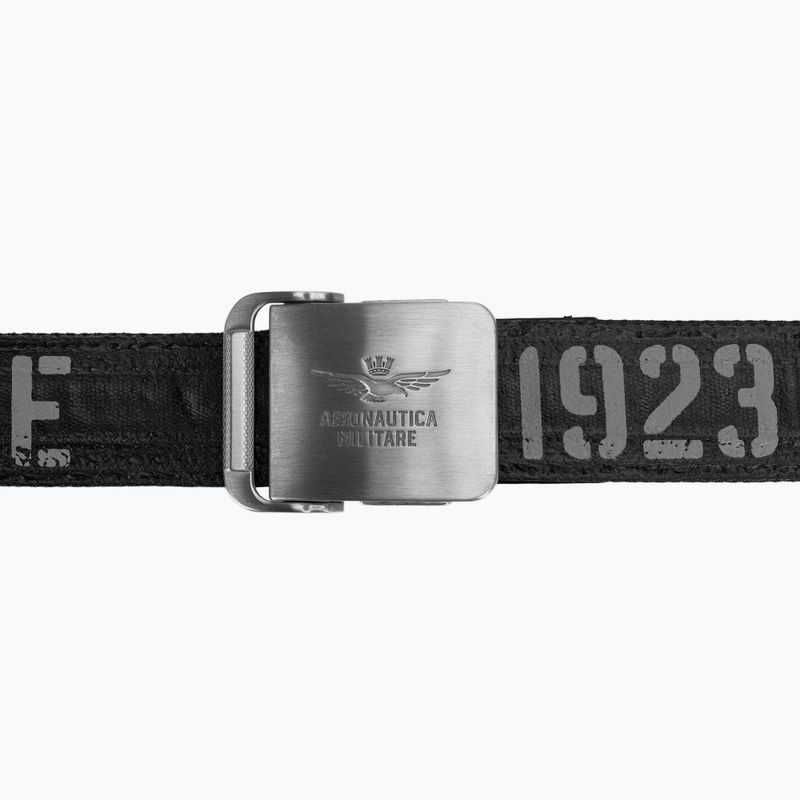 Pánsky opasok do nohavíc  Pasek Aeronautica Militare 262CI0325UCT03585 jet black 2