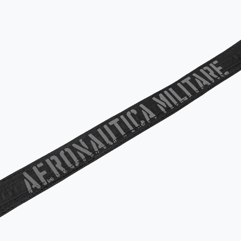 Pánsky opasok do nohavíc  Pasek Aeronautica Militare 262CI0325UCT03585 jet black 3