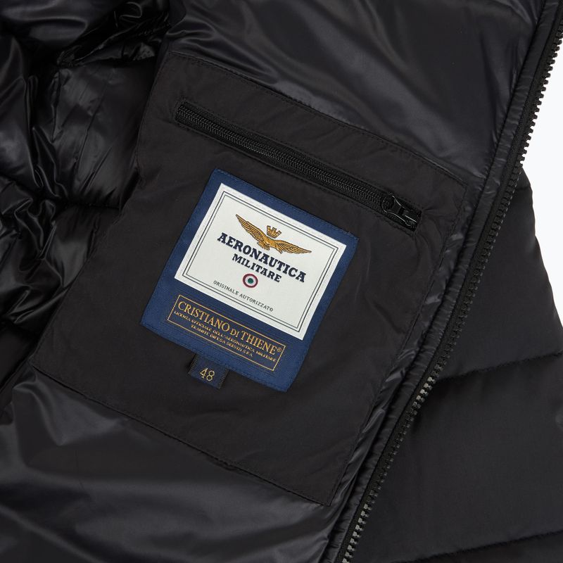 Pánska zimná bunda Kurtka Aeronautica Militare 262AB3074UCT04358 jet black 5