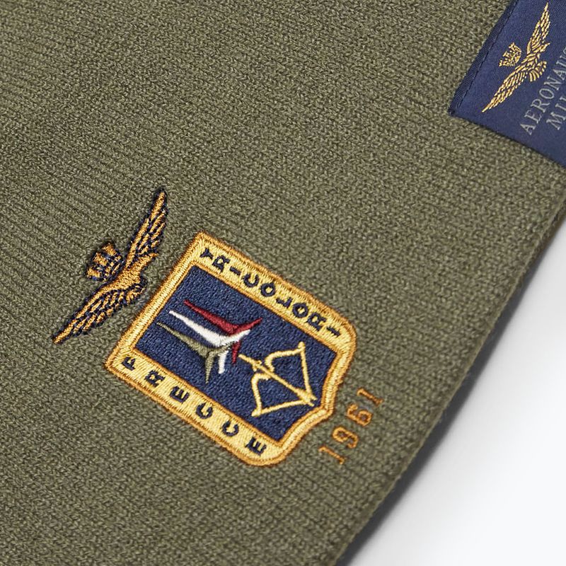 Pánska zimná čiapka Czapka Aeronautica Militare 262CU0092UL00450 tea leaf 3