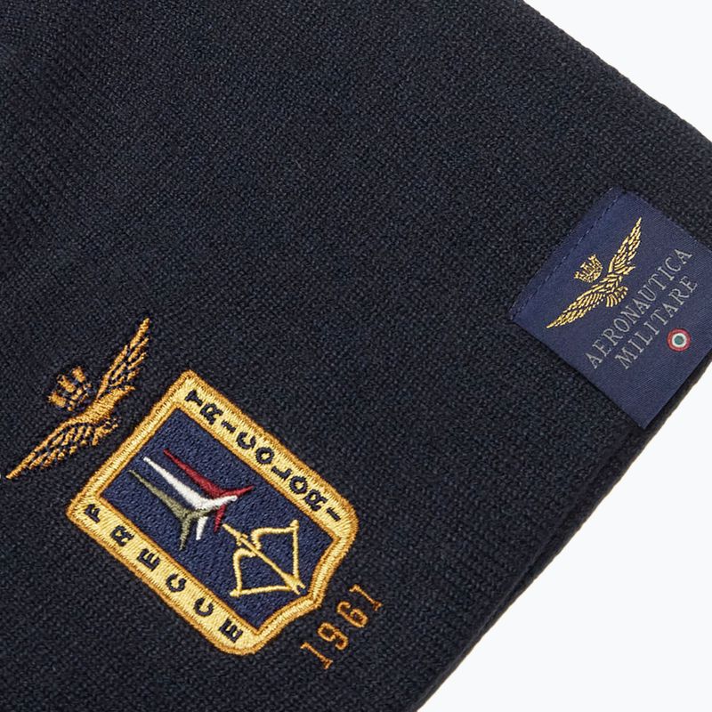 Pánska zimná čiapka Czapka Aeronautica Militare 262CU0092UL00450 blu navy 3