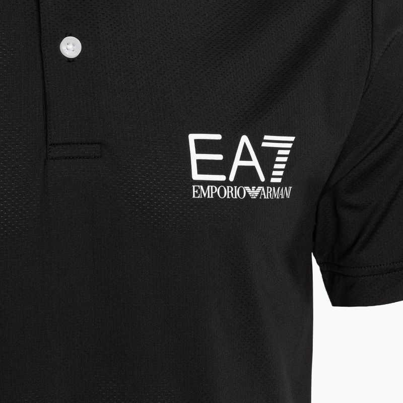 Pánske polo tričko EA7 Emporio Armani Multi-Sport Ventus7 čierne 3