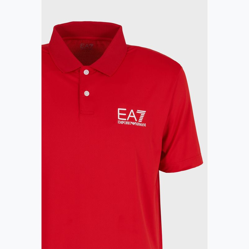 Pánska polokošeľa EA7 Emporio Armani Multi-Sport Ventus7 racing red 3