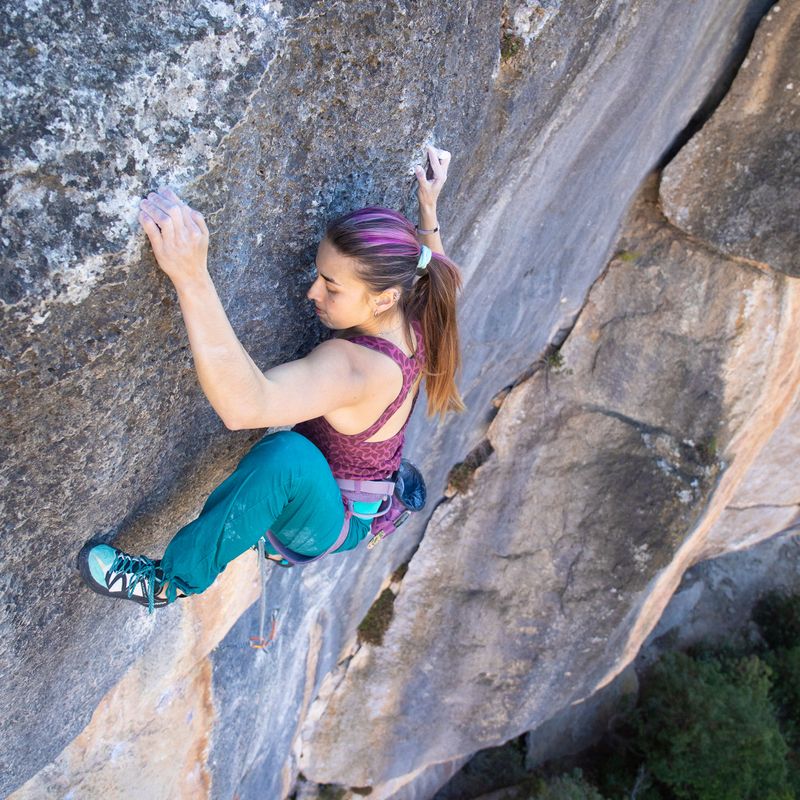 Dámske lezecké topánky SCARPA Vapor smoke/yellow 18