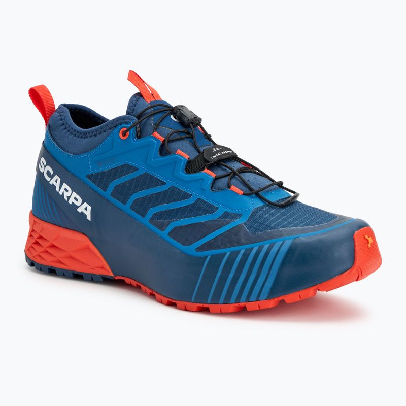 Pánska bežecká obuv SCARPA Ribelle Run GTX blue/spicy orange