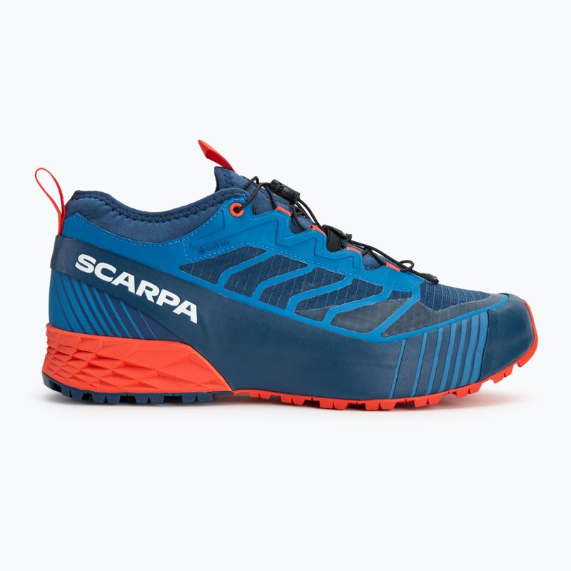 Pánska bežecká obuv SCARPA Ribelle Run GTX blue/spicy orange 2