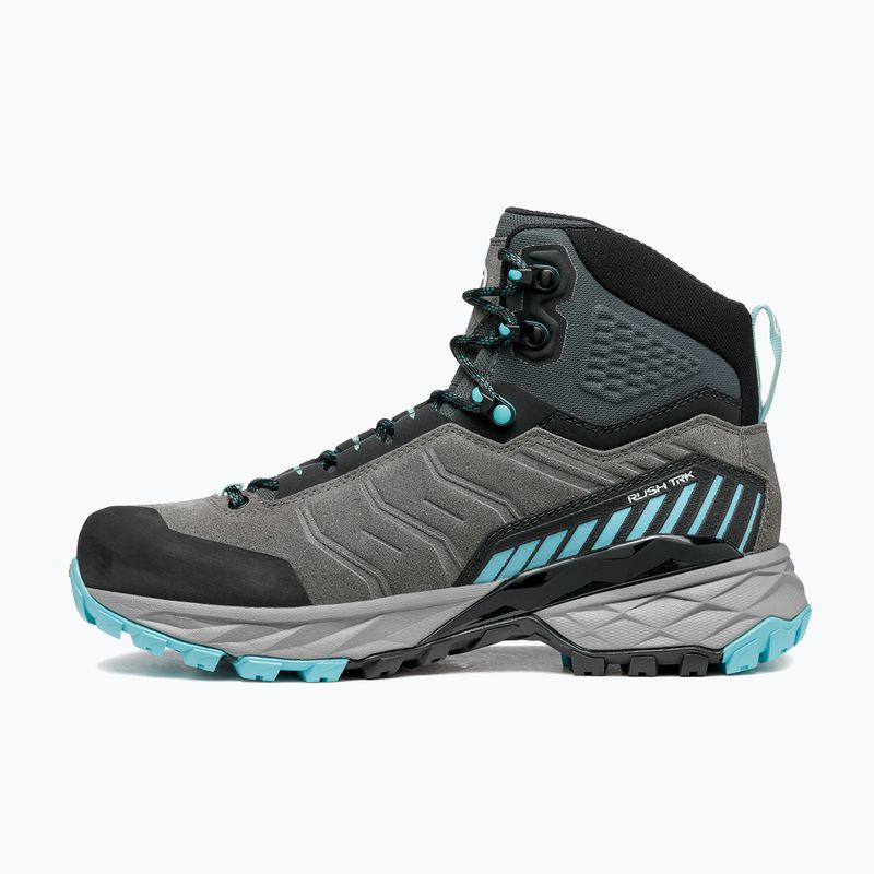 Dámske trekové topánky SCARPA Rush TRK GTX midgray/aqua 10