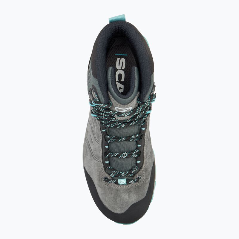 Dámske trekové topánky SCARPA Rush TRK GTX midgray/aqua 5