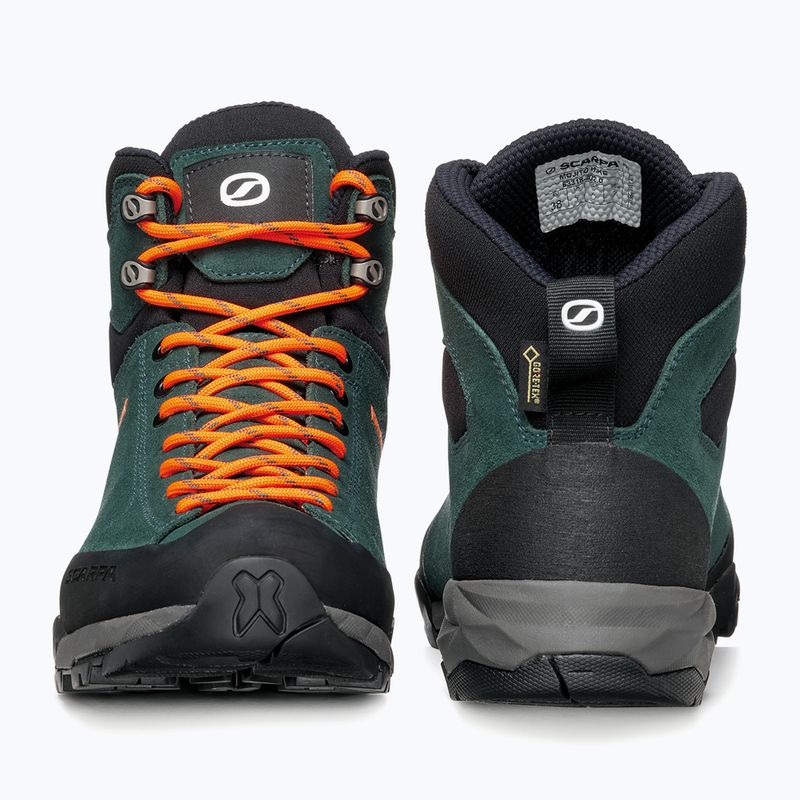 Dámske trekové topánky SCARPA Mojito Hike GTX botanic green/orange pop 12