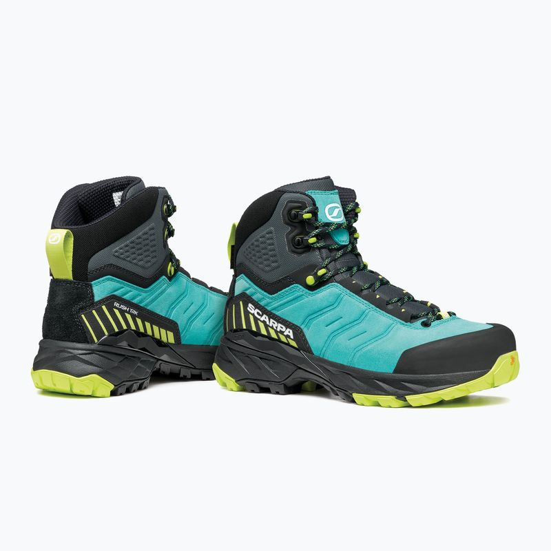 Dámske trekové topánky SCARPA Rush TRK GTX ceramic/sunny lime 11