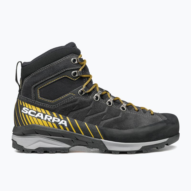 Pánske trekové topánky SCARPA Mescalito TRK GTX dark anthracite/ mustard 2