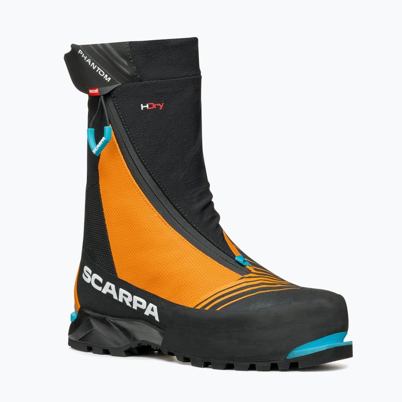 Scarpa Phantom Tech HD black/bright orange pánske vysokohorské topánky 7