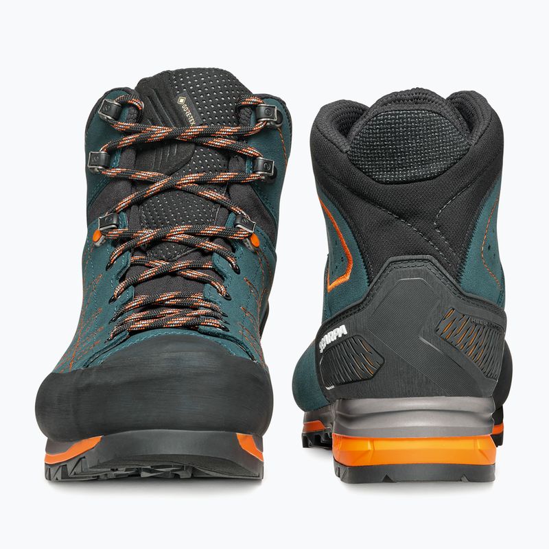 Pánske trekingové topánky SCARPA Zodiac TRK GTX petrol/rust orange 8